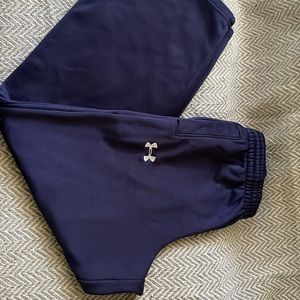 UNDER ARMOUR Youth M Navy Pants SweatPants Kids